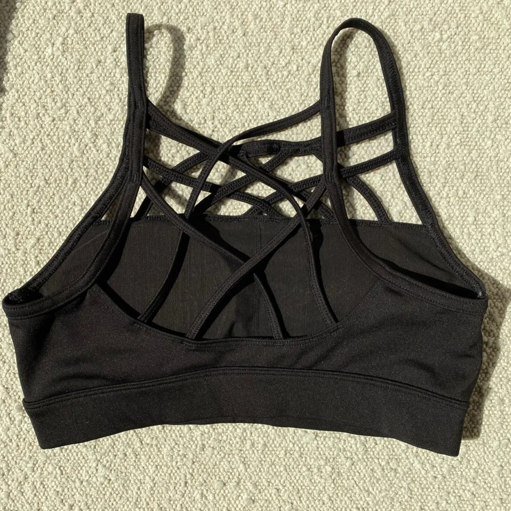 Final: Hollister black strappy sports bra XS